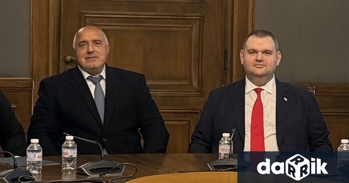 Лидерите на ГЕРБ и ДПС Ново начало Бoйко Борисов и Делян