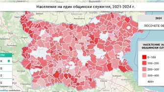 ИПИ:В България има общини, където на 18 души се пада по един чиновник