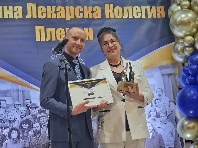  Носителят на премията „ Лекар на годината 2025 “ доктор Весела Томова: „ Колегите ми са моите „ Лекари на годината “ 