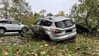 Екшън: Дрогиран шофьор мина на червено и се заби зрелищно пред болница