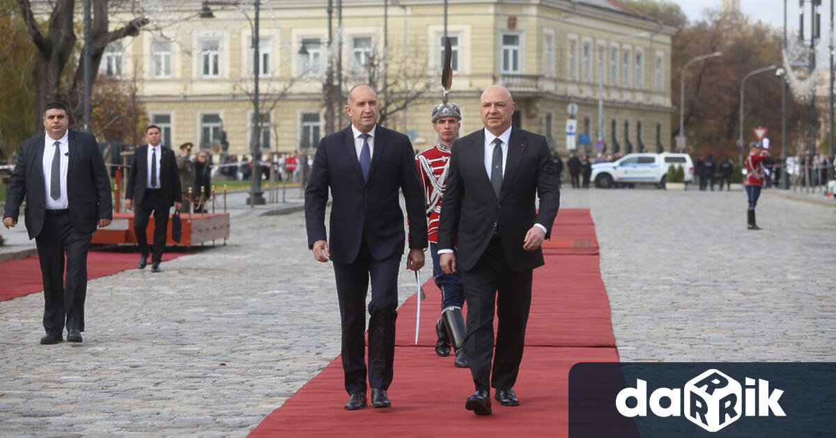 Президентът Румен Радев посрещна ливанския си колега Жозеф Аун на