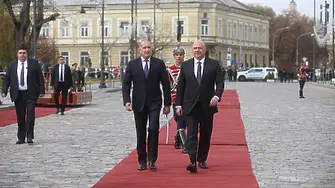 Румен Радев посрещна ливанския си колега Жозеф Аун на официална церемония 