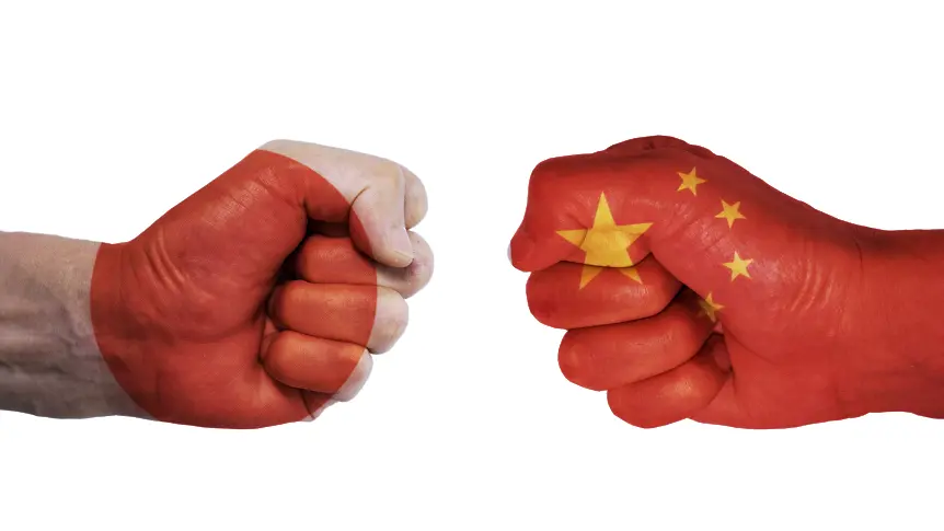 Напрежение между Китай и Япония