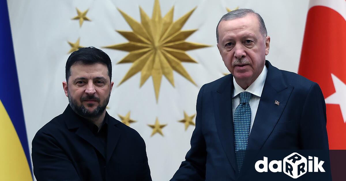 Срещата на президента на Турция Реджеп Тайип Ердоган с президента