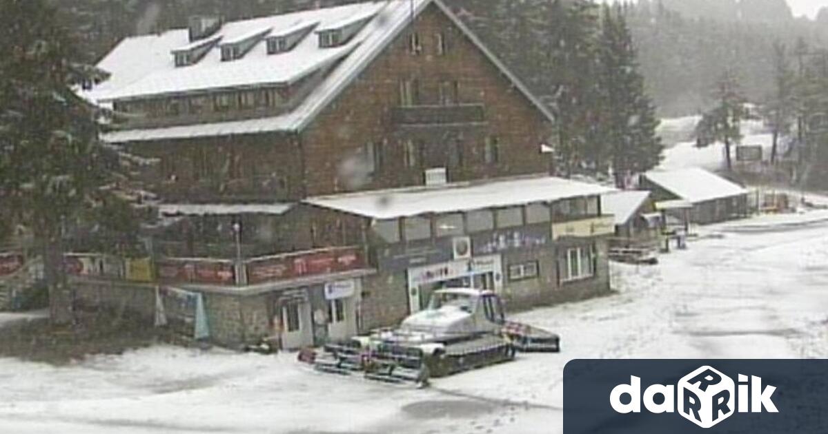 Сняг заваля на Витоша тази сутрин се вижда от снимки