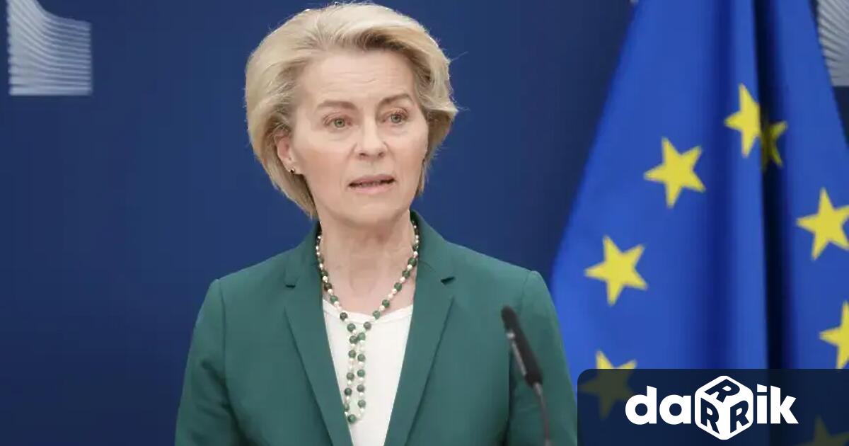 Лидерите на Европейския съюз и председателят на Европейската комисия Урсула