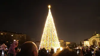 Грейна коледната елха на София с над 20 000 светлини