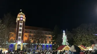 С пищен блясък грейнаха светлините на Коледната елха в Плевен