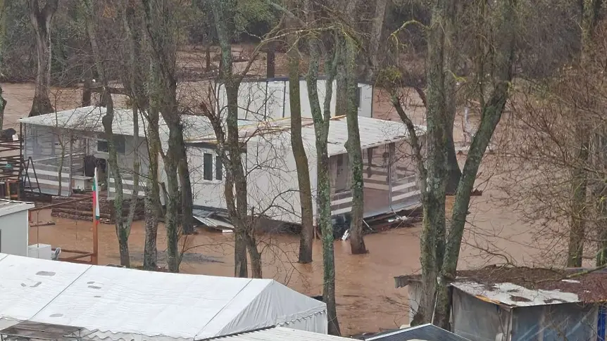 Наводнения в къмпинг "Арапя" край Царево