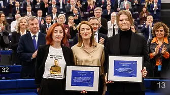 Наградата на ЕП „Сахаров“ отиде при арестувани журналисти в Беларус и Грузия