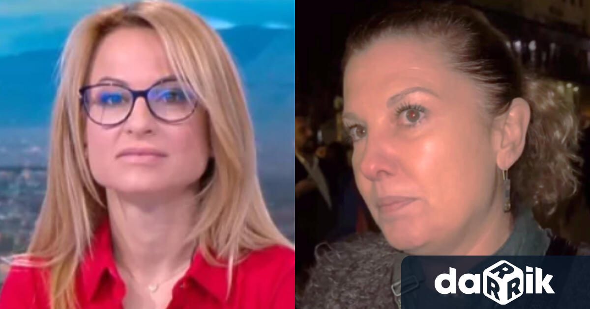 Журналистът Миролюба Бенатова говори по време на протеста под мотото