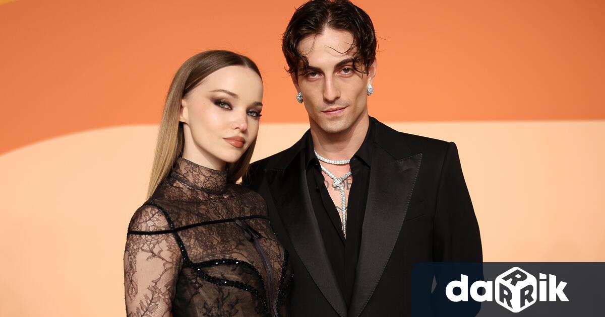 Италианският рок изпълнител Дамиано Давид фронтменът на групата Maneskin посрещна