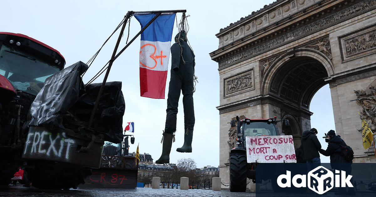 След гръцките фермери и френските им колеги излязоха на протест