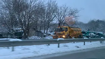 Щети и затруднения причини снеговалежът, придружен от силен вятър