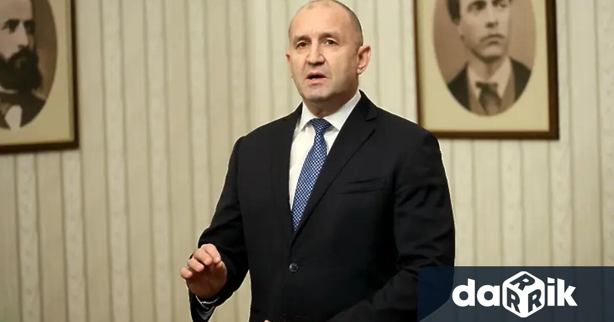 Румен Радев ще направи обръщение към българския народ Това обявиха