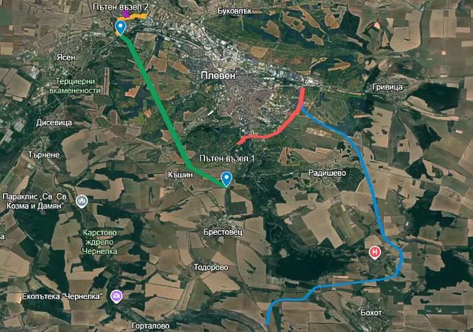 Кметове на пет общини в област Плевен и Областна управа с общо писмо до АПИ и МРРБ в подкрепа на Югозападен обходен път на Плевен