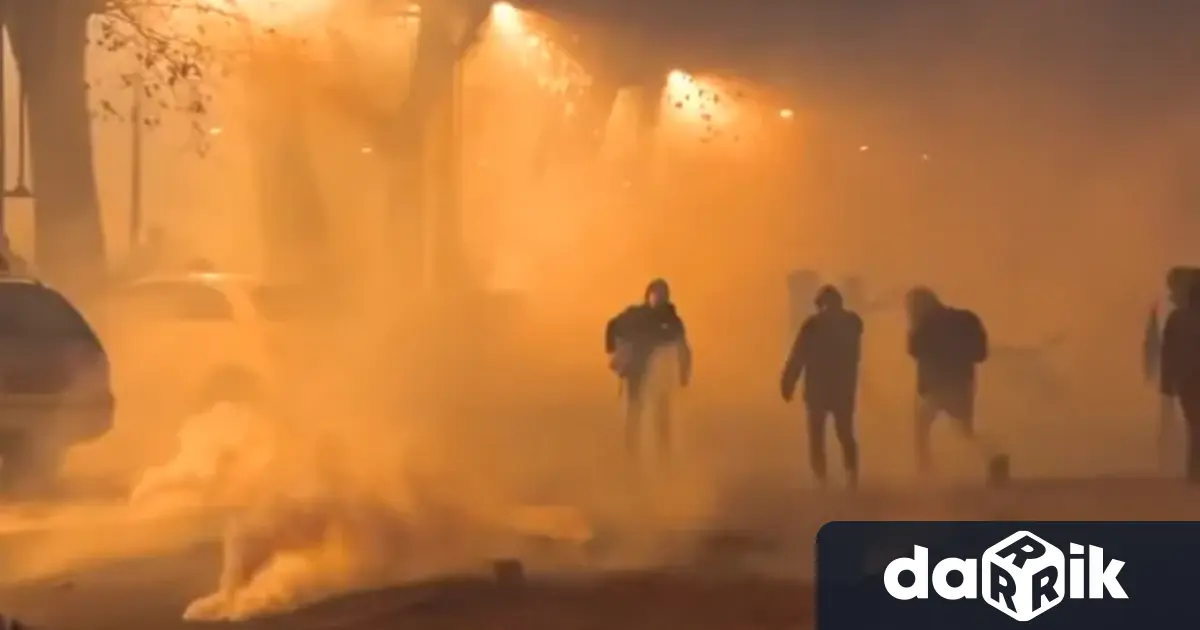 Сериозни сблъсъци избухнаха в събота по време на протест срещу