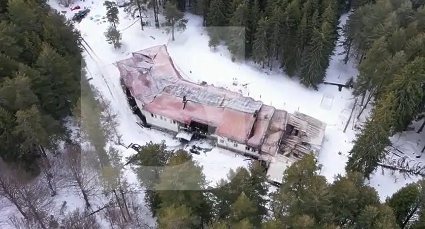 Първи кадри на бившата хижа „Петрохан“ след тройното убийство (СНИМКИ) 