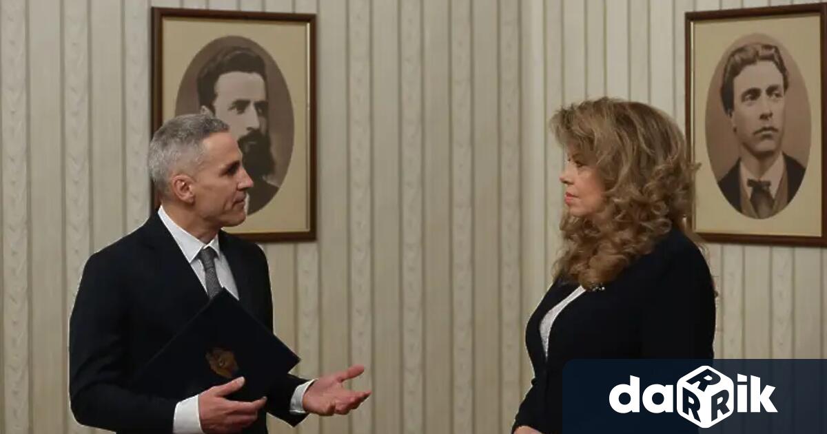 Държавният глава Илияна Йотова ще приемеизбрания от нея за служебен