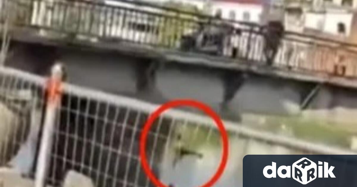 Видеокадри запечатват мъж в ожесточен спор със съпругата си на