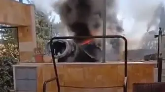 Иранска ракета падна частен имот (ВИДЕО)