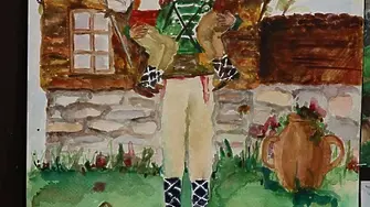 Седмокласничката Вилияна Цветкова с голямата награда от конкурс за детска рисунка "Освобождението"