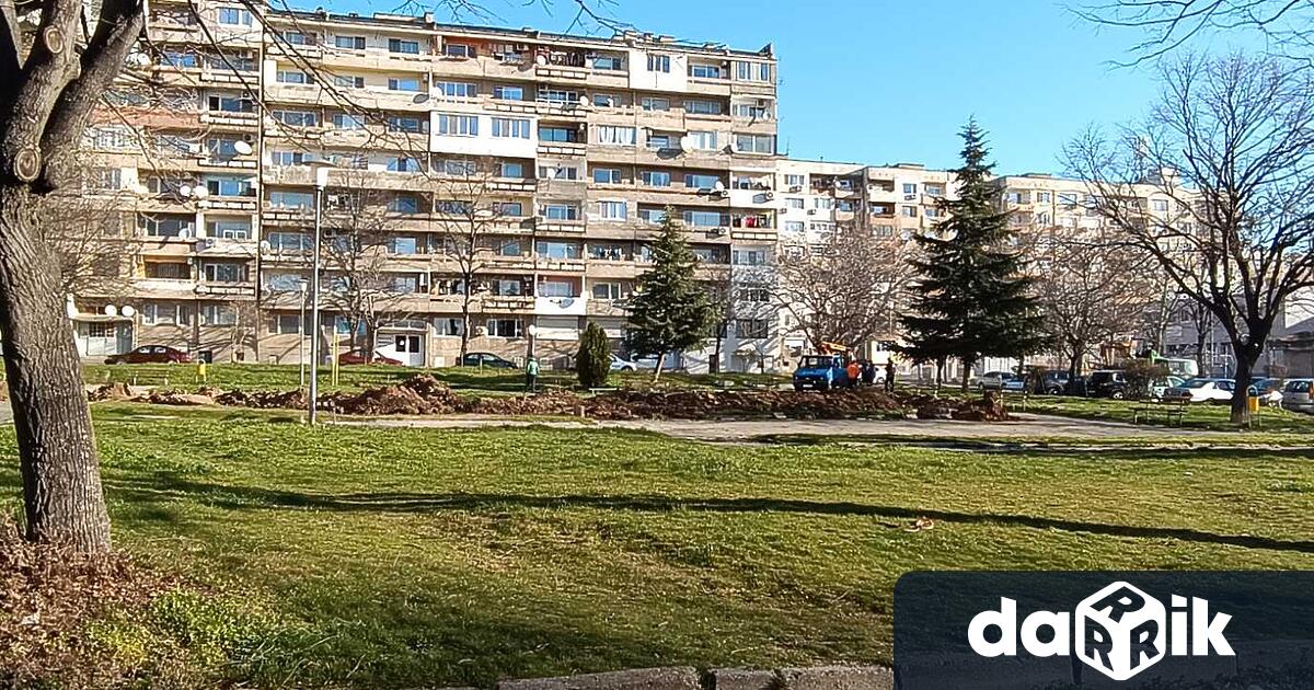 Текущ ремонт на парковото пространство южно от бл 10 в