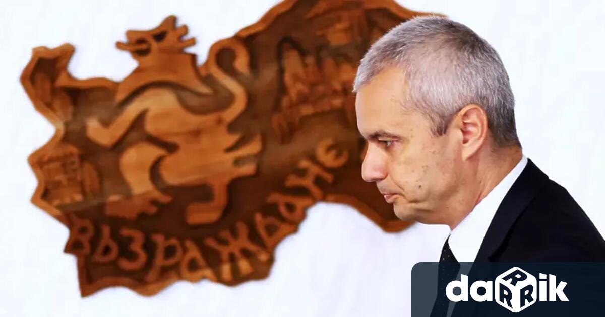 Възраждане регистрира листите си за изборите на 19 април Лидерът