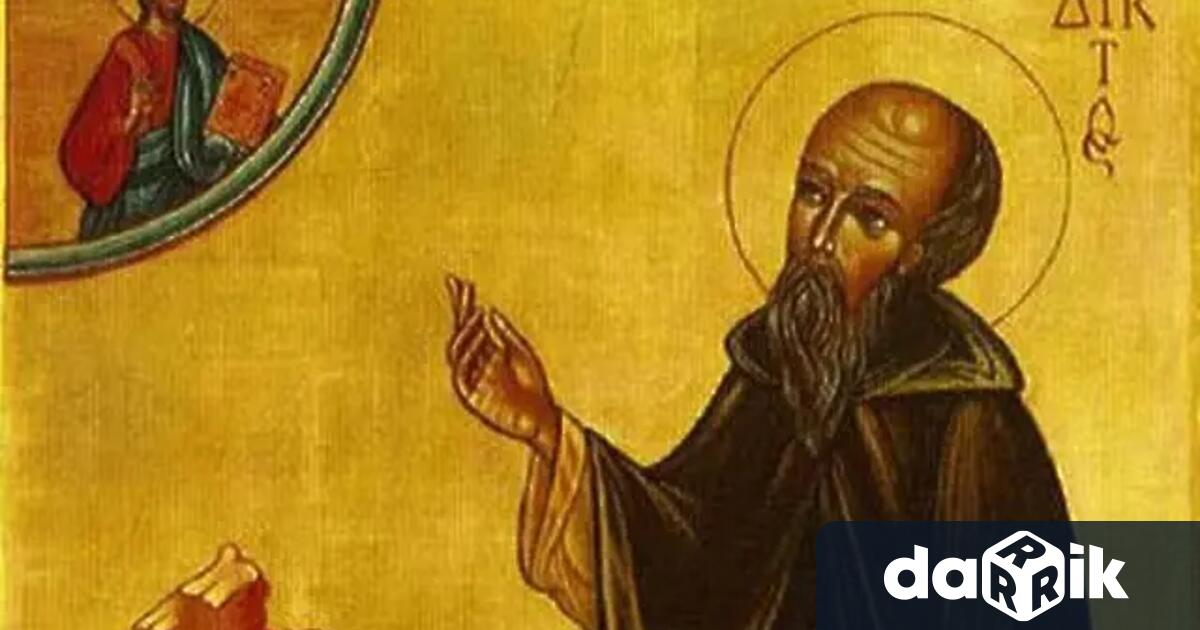 Преподобни Бенедикт се е родил около 480 г в град