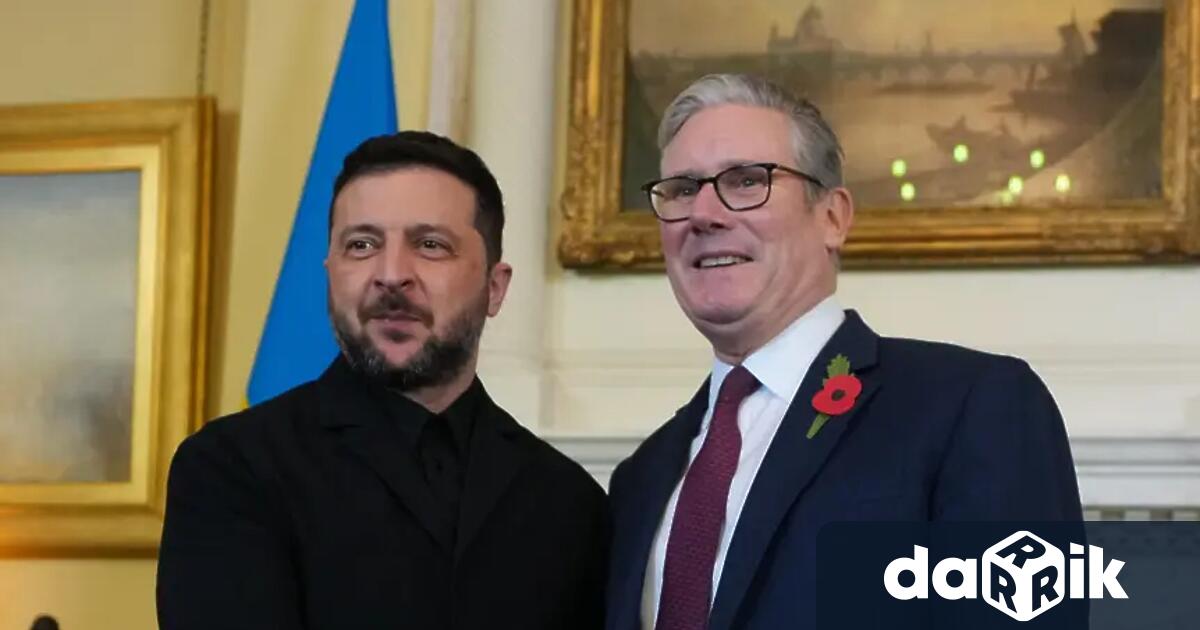 Украинският президент Володимир Зеленски пристига на посещение във Великобритания Той