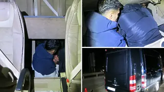 Задържаха 10 незаконни мигранти, укрити в тайник