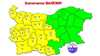 Предупреждават за очаквани значителни валежи в Плевен и областта на 27 март