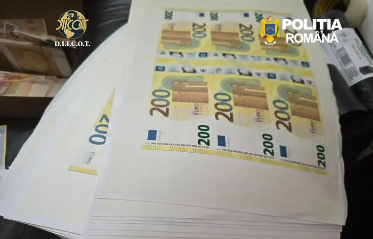 1 200 000 фалшиви евро: Нелегалната печатница за пари била в изолирана къща (СНИМКИ)