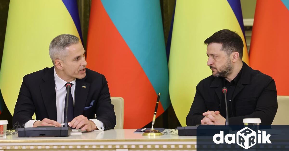 Служебният премиер Андрей Гюров и украинският президент Володимир Зеленски подписаха