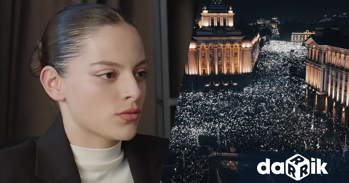 Студентът по медицина и активен протестиращ Василена Киара Димитрова гостува