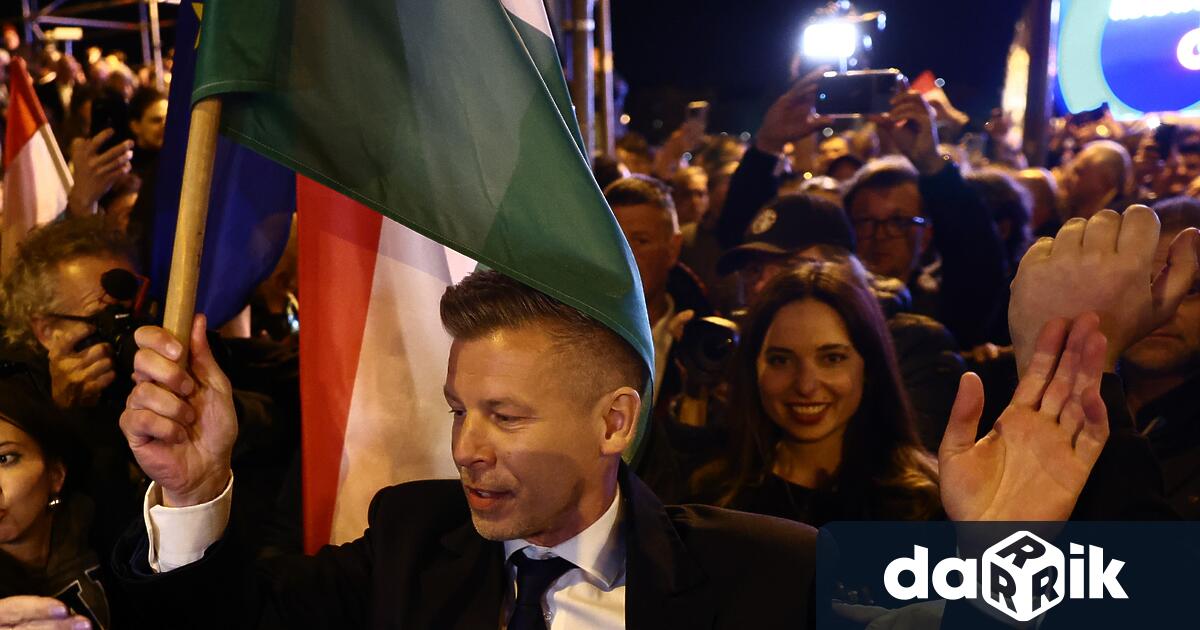 Унгарският опозиционен лидер Петер Мадяр обяви победа на вчерашните избори
