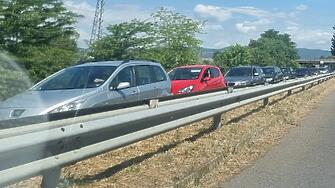 Километрично задръстване по пътя към Гърция