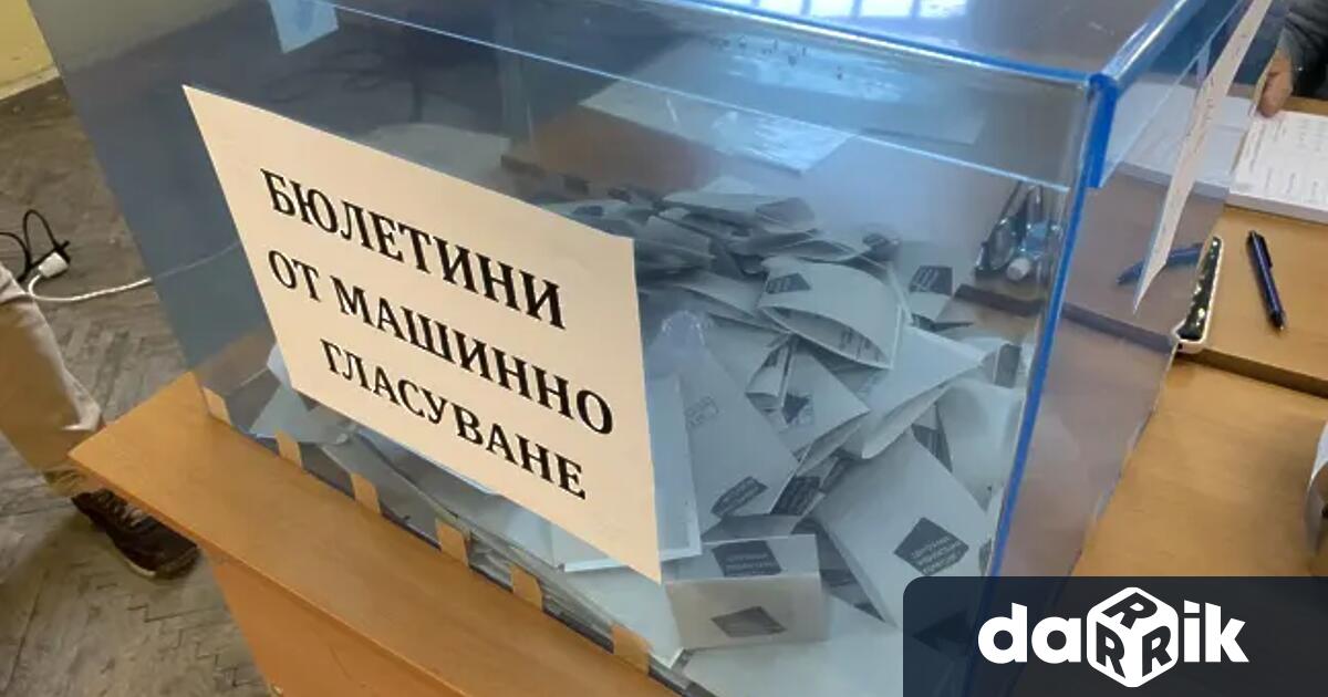 Данни към 13 00 на 20 04 2026 при обработени 99 75 СИК протоколи