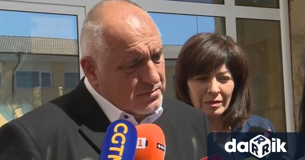 Лидерът на ГЕРБ Бойко Борисов упражни правото си на вот