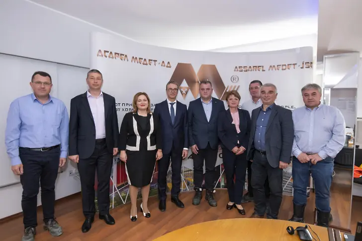 Министърът на енергетиката Трайчо Трайков посети „Асарел-Медет“АД