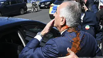 Живеещият в изгнание ирански престолонаследник Реза Пахлави бе залят с червена течност в Берлин