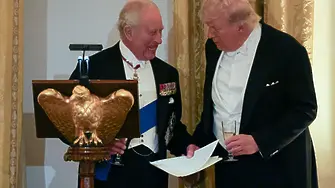 Тръмп заяви, че крал Чарлз Трети е съгласен с него, че Иран не бива да притежава ядрено оръжие