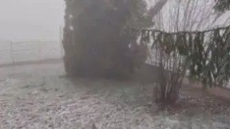 Насред пролет: Заваля сняг във Врачанско