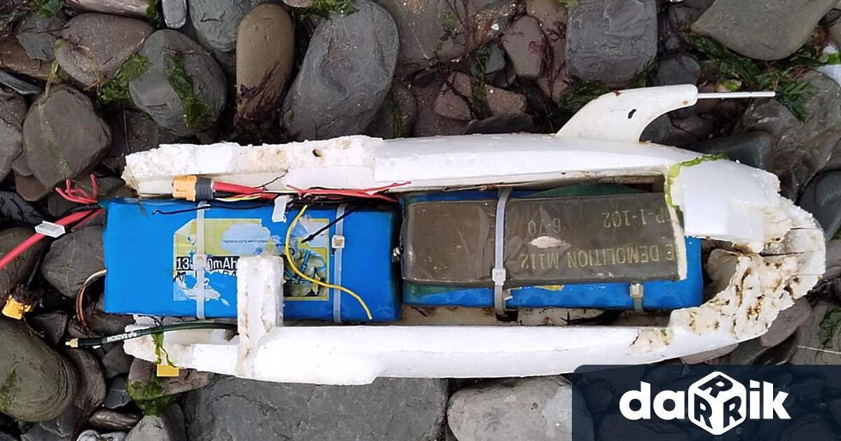 Черно море изхвърли останки от дрон на плажната ивица североизточно