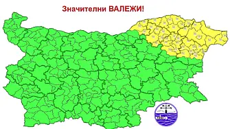 И в неделя жълт код за валежи