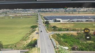Пътната полицията в Сливен засича нарушители на пътя с дрон