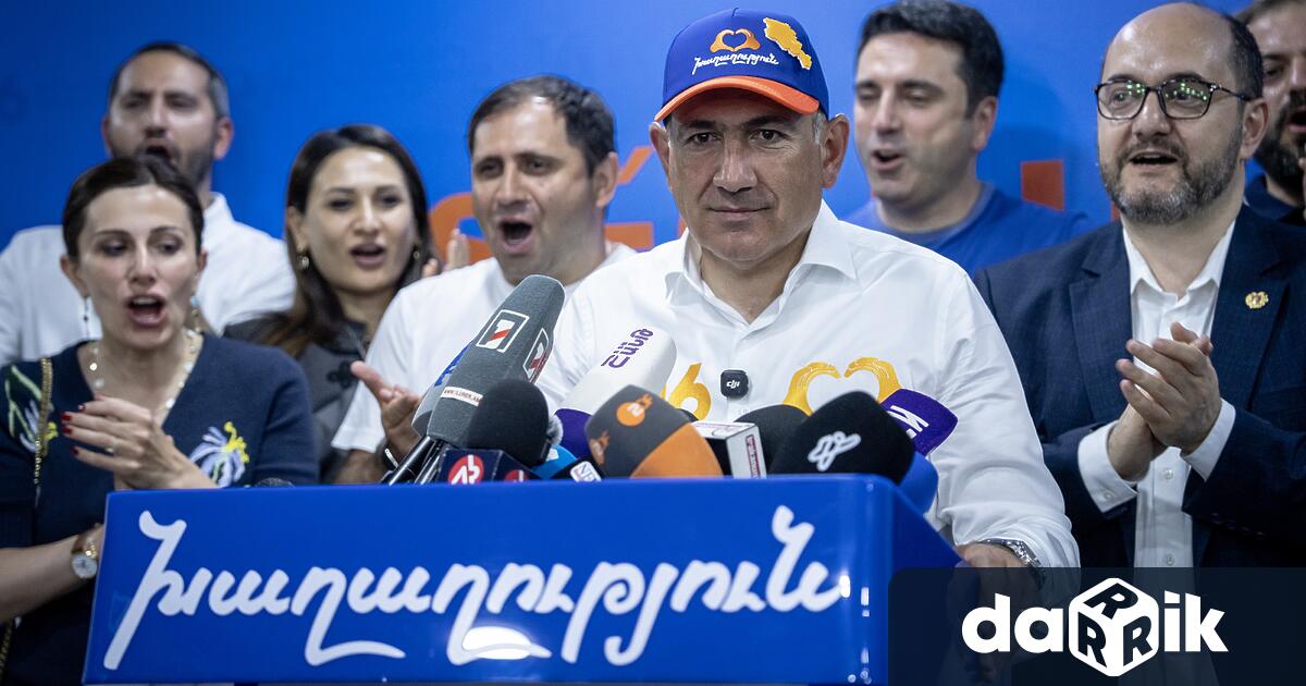 Централната избирателна комисия ЦИК на Армения обяви предварителните данни за