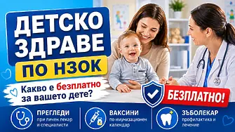 Какви безплатни здравни грижи се полагат на децата до 18 години?