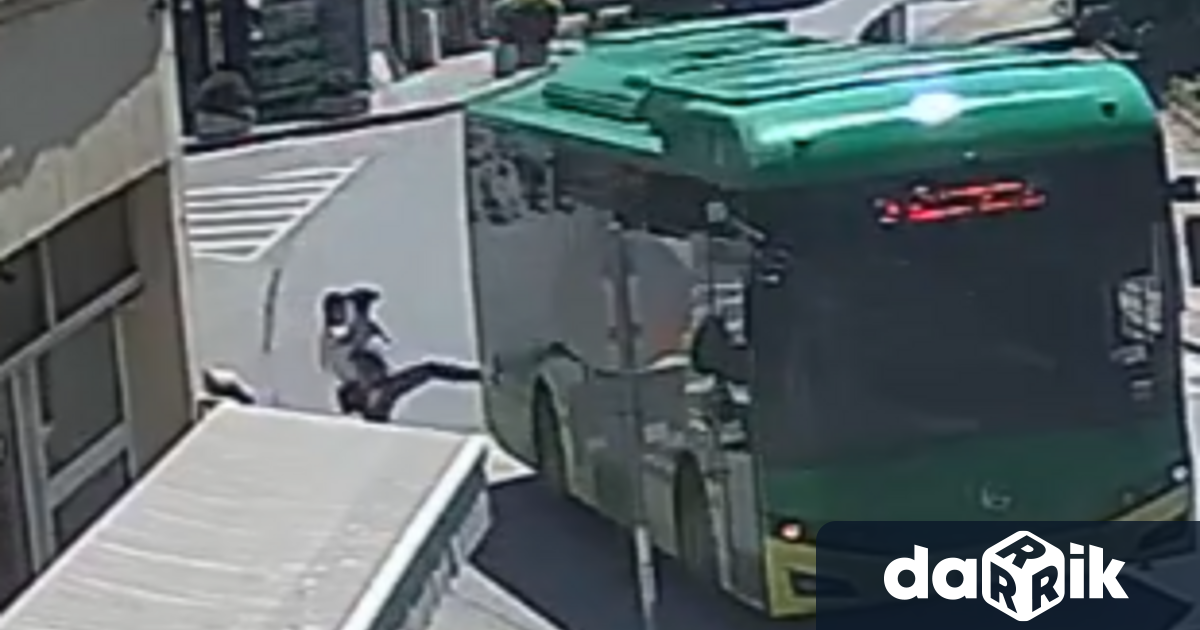 Опасен инцидент е заснет от камери за видеонаблюдение в Хасково