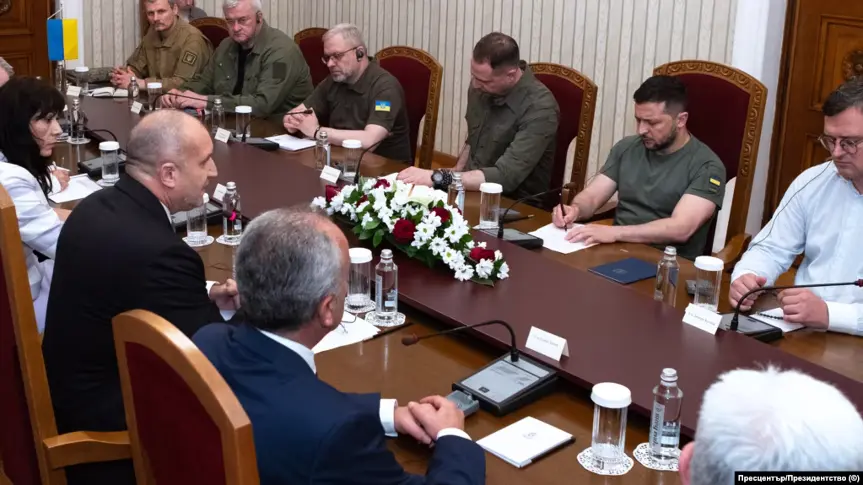 Срещата на президентите Румен Радев и Володимир Зеленски през юли 2023г.